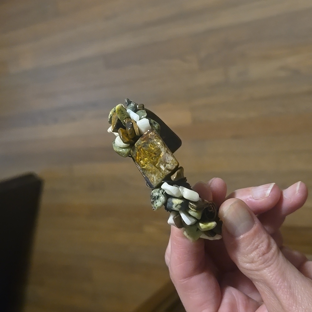 Hand crafted metal bracelet